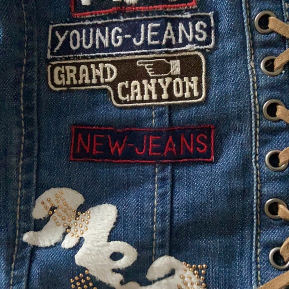 NWOT Crop top from Samiia. Small jeans. - Picture 5 of 6